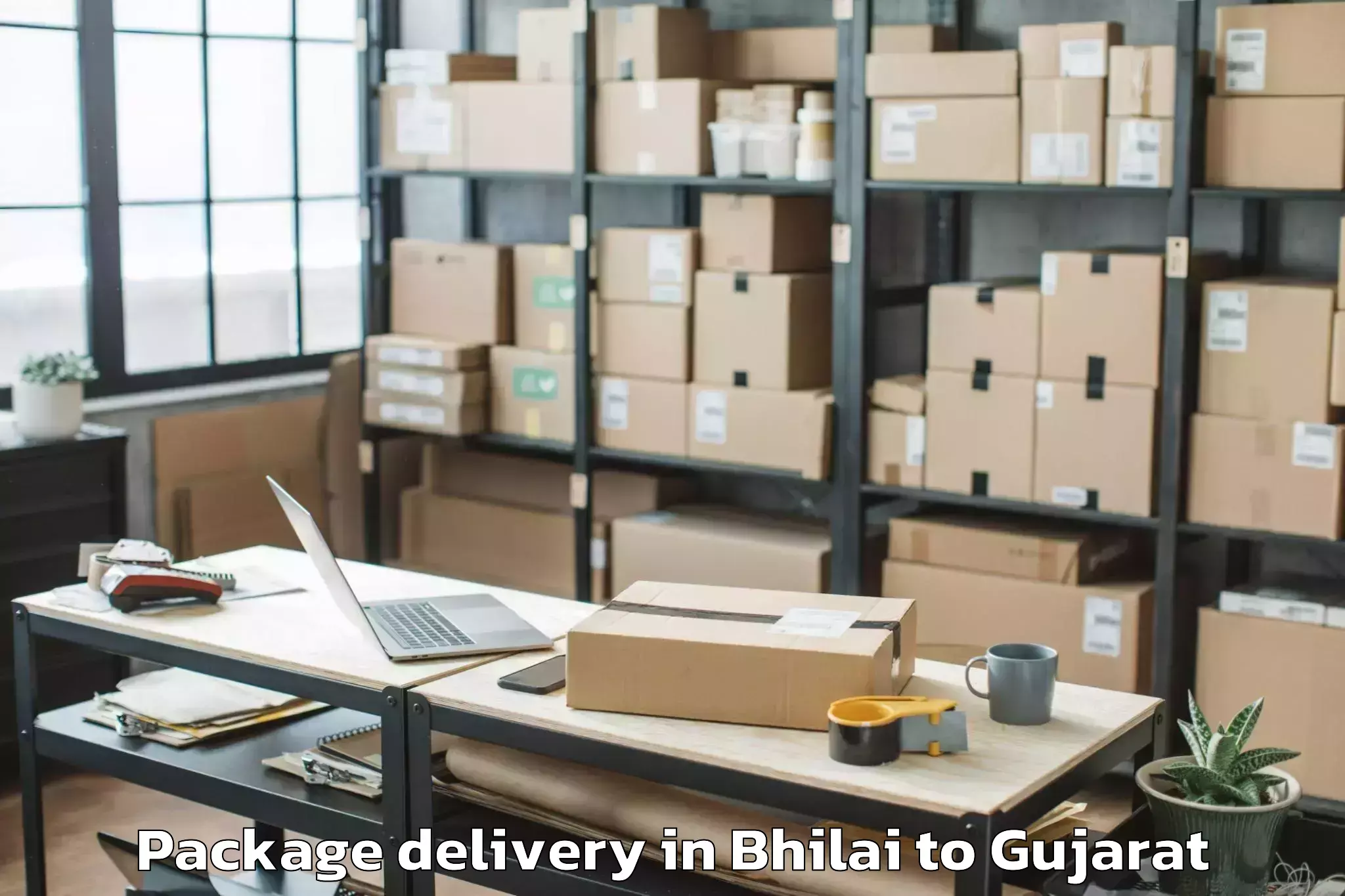 Book Your Bhilai to Halvad Package Delivery Today